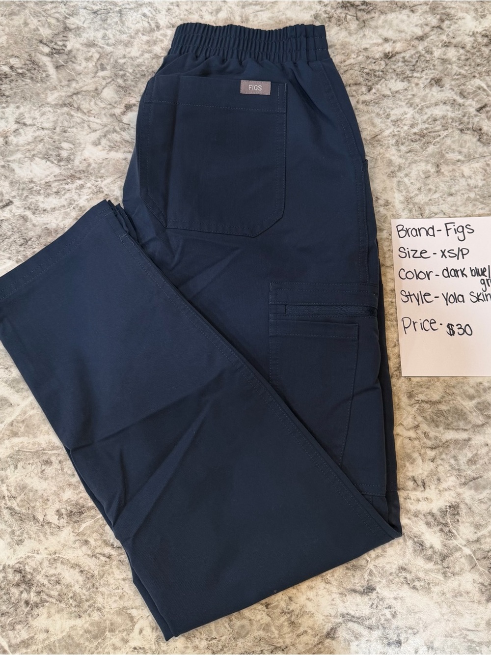 FIGS Women’s Dark Blue/Grey Scrub Pants